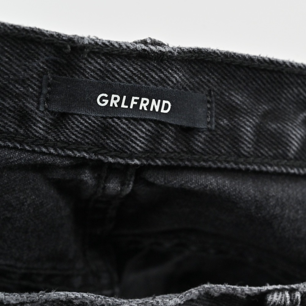 GRLFRND Womens Karolina Blackhearts Denim‎ Shorts Size 27 Cutoff High Rise Jean - Picture 6 of 14
